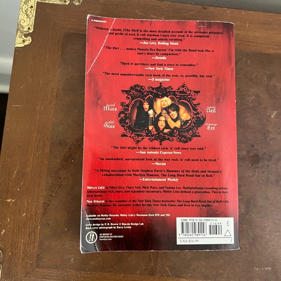 First Edition 2002 Vintage Motley Crue The Dirt Biography Book - Picture 3 of 5